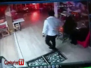 Haraç çetesinin çatışması güvenlik kamerasında