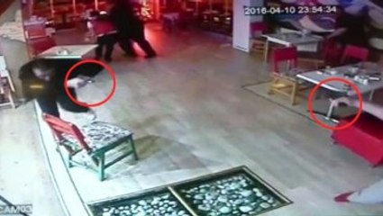 Haraç Çetesinin Çatışması Güvenlik Kamerasında