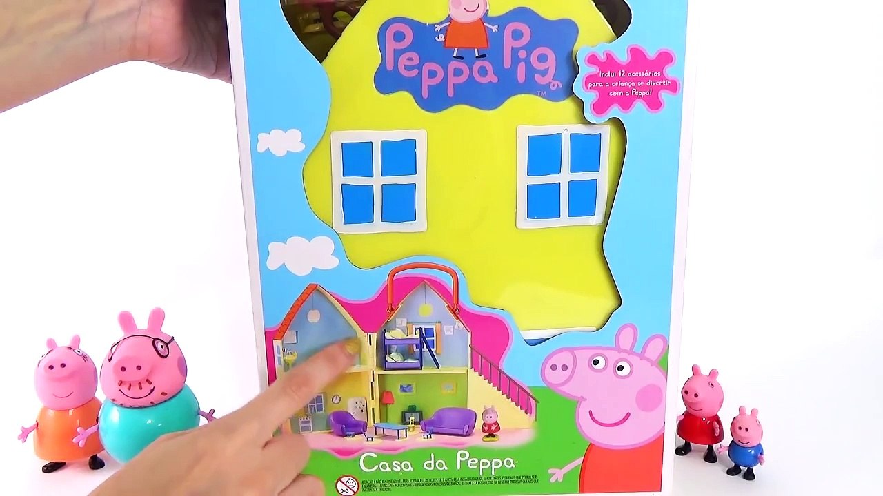Peppa Pig House La Casa A Casa da Peppa Pig Toys Juguetes Brinquedos em Português