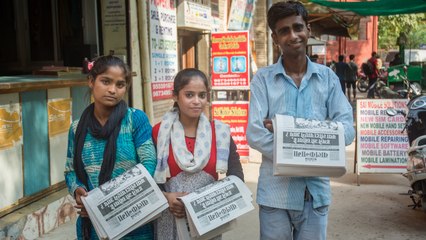 Indian Slum Children Create Their Own Tabloid Newspaper