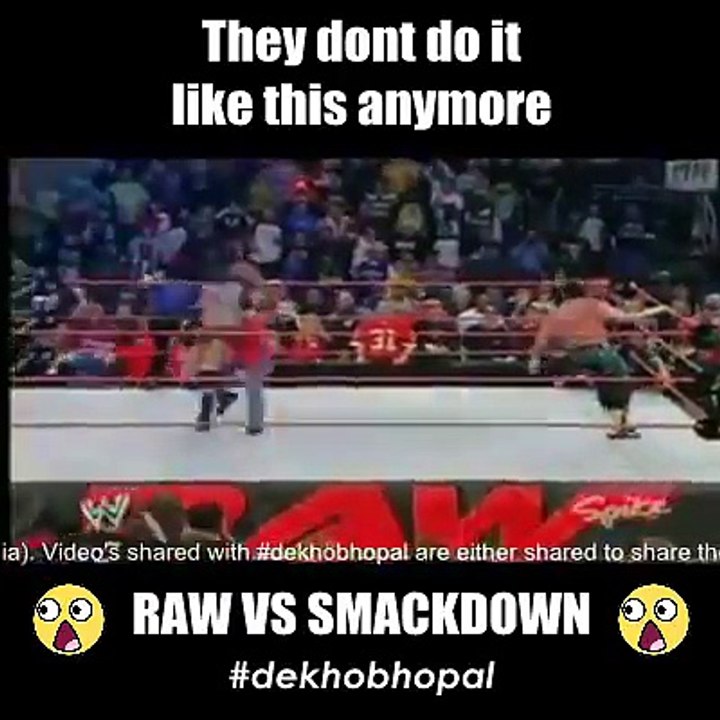 This is RAW Vs Smackdown... those old days of WWE ... they don't do this like anymore