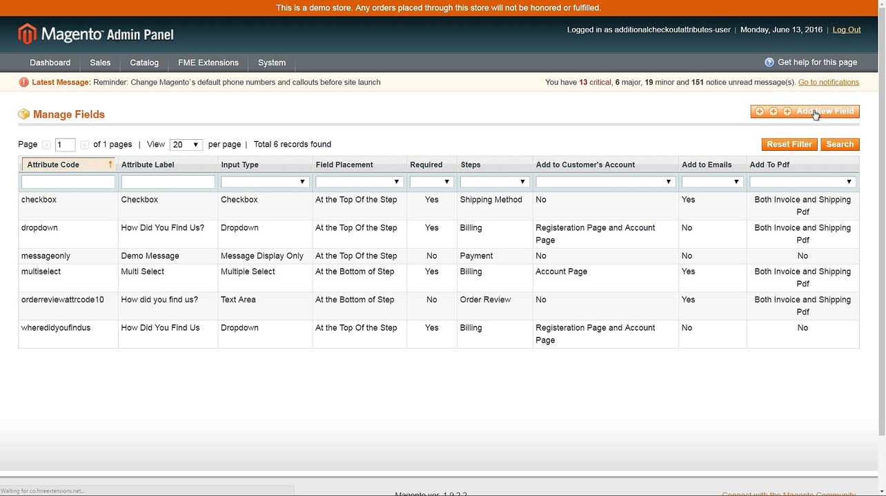 Magento Add Custom Fields to Checkout & Registration Page