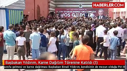 Başbakan Yıldırım, Karne Dağıtım Törenine Katıldı (1)