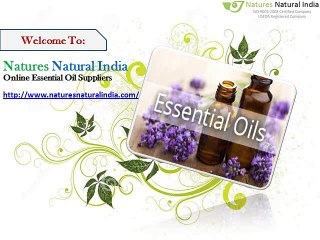 Send Online Pure Essential Oils at Natures Natural India