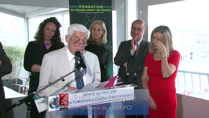 1er Dîner de Solidarité de la Fondation du GODF et remise du Prix 2015 de la Fondation du GODF