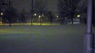 Fort Wayne, IN-snow storm-rear of apt. (3-25-2013)