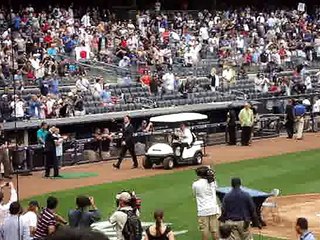 Matsui's Retirement Ceremony @ Yankee Stadium 7/28/13 -- 松井の引退セレモニー