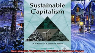 Popular book  Sustainable Capitalism A Matter of Common Sense