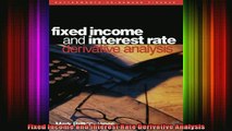 READ book  Fixed Income and Interest Rate Derivative Analysis Full EBook