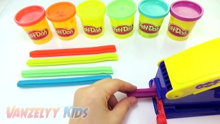 Learn Colors with Play Doh Cupcake - How to make Play Doh Rainbow Cupcakes Waffle Cone