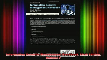 READ book  Information Security Management Handbook Sixth Edition Volume 2 Full EBook