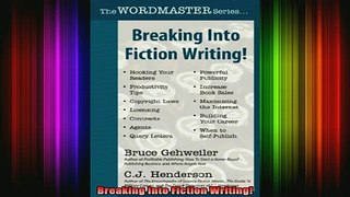 DOWNLOAD FREE Ebooks  Breaking Into Fiction Writing Full Free