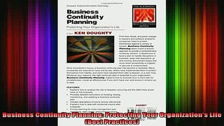 READ book  Business Continuity Planning Protecting Your Organizations Life Best Practices Full Free