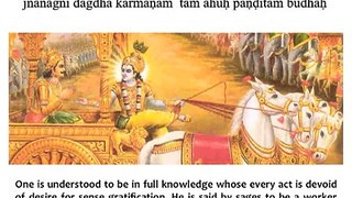 Bhagavad Gita Chapter 4 - Verse 19