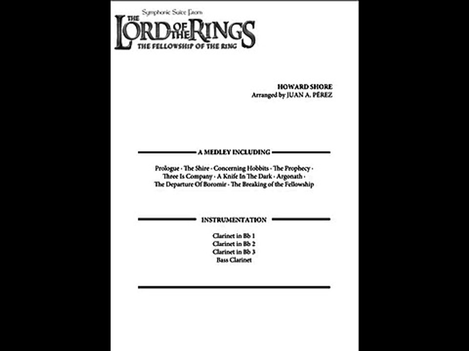 The Lord Of The Rings "The Fellowship Of The Ring"