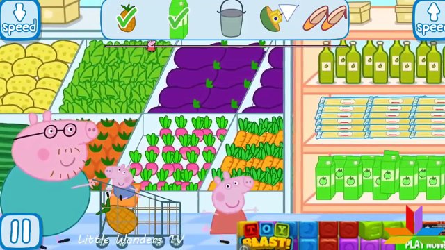 Peppa Pig Shopping Full Game play Best iPad app demo for kids