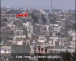 Homs | ASSAD shelling on residential buildings in AlRastan area.23/2/2013.