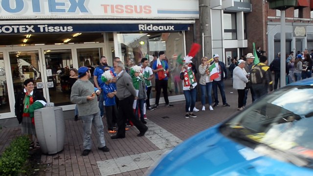 Les italiens ont mis l'ambiance dans le Borinage après leur victoire contre la Suède.