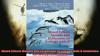 EBOOK ONLINE  Mixed Effects Models and Extensions in Ecology with R Statistics for Biology and Health  FREE BOOOK ONLINE