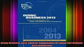 READ book  Doing Business 2013 Smarter Regulations for Small and MediumSize Enterprises Full Free