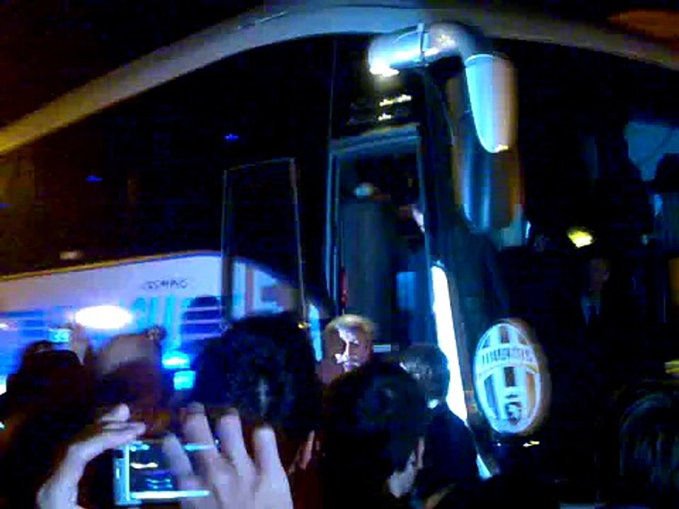 siena-juventus 25 ottobre 2009 arrivo a siena giocatori juventus