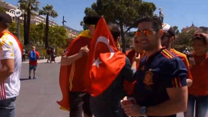 Taraftarlar İspanya-Türkiye maçına hazır