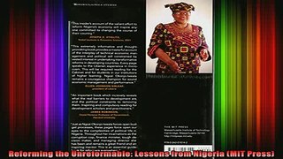 READ book  Reforming the Unreformable Lessons from Nigeria MIT Press Full Free