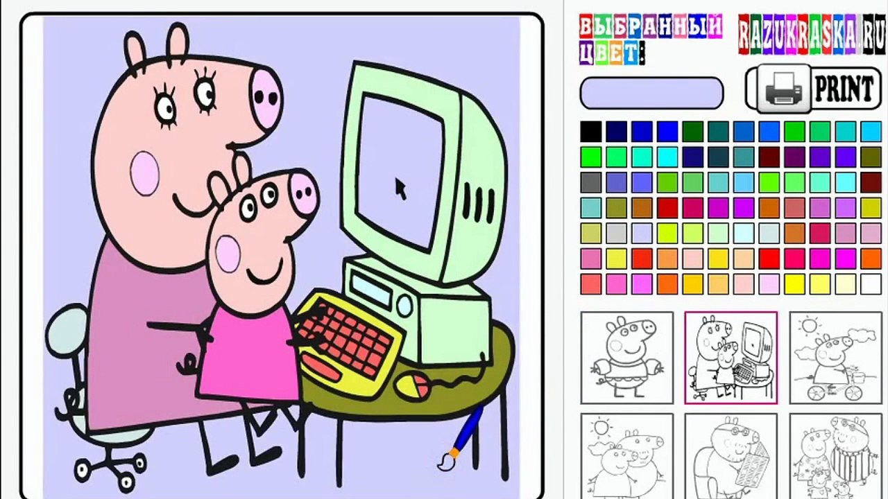 Peppa Pig #Coloring_2 / Свинка Пеппа #раскраска_2