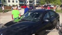 Man Filmed Smashing Stranger's BMW Window To Release Overheating Dog!