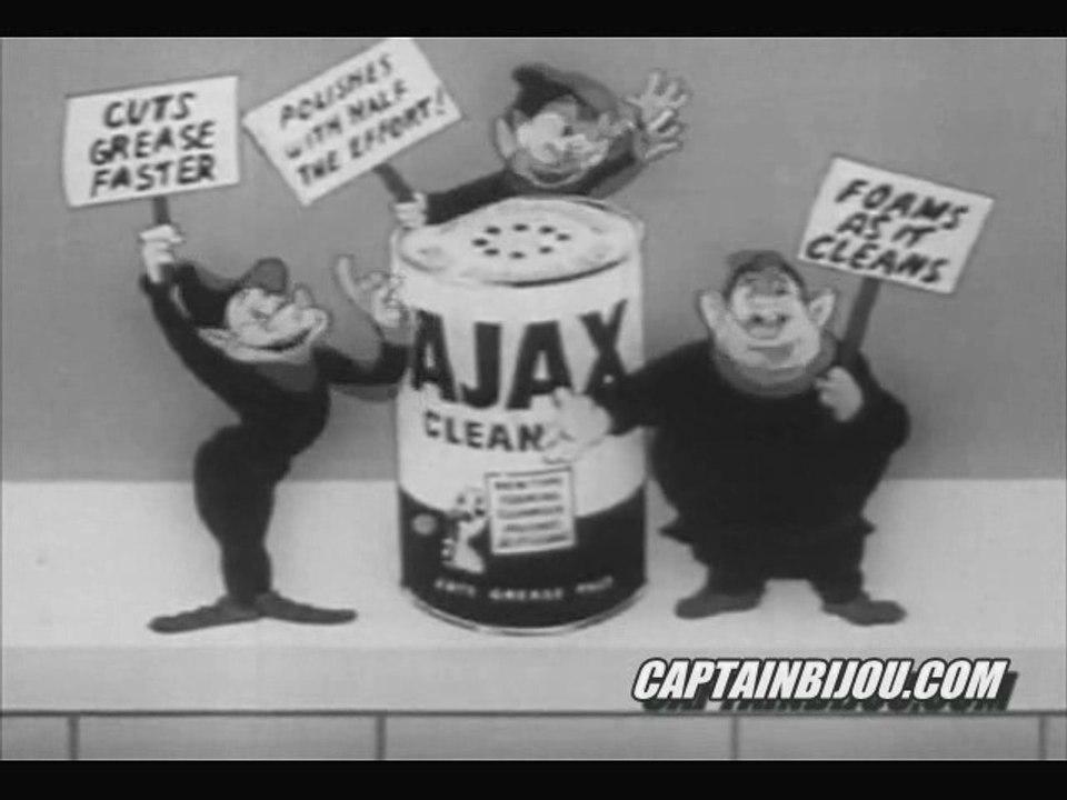 1948 ANIMATED AJAX CLEANSER COMMERCIAL