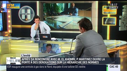 Loi travail: Philippe Martinez ouvre la porte à des "dérogations" sur la hiérarchie des normes - 17/06