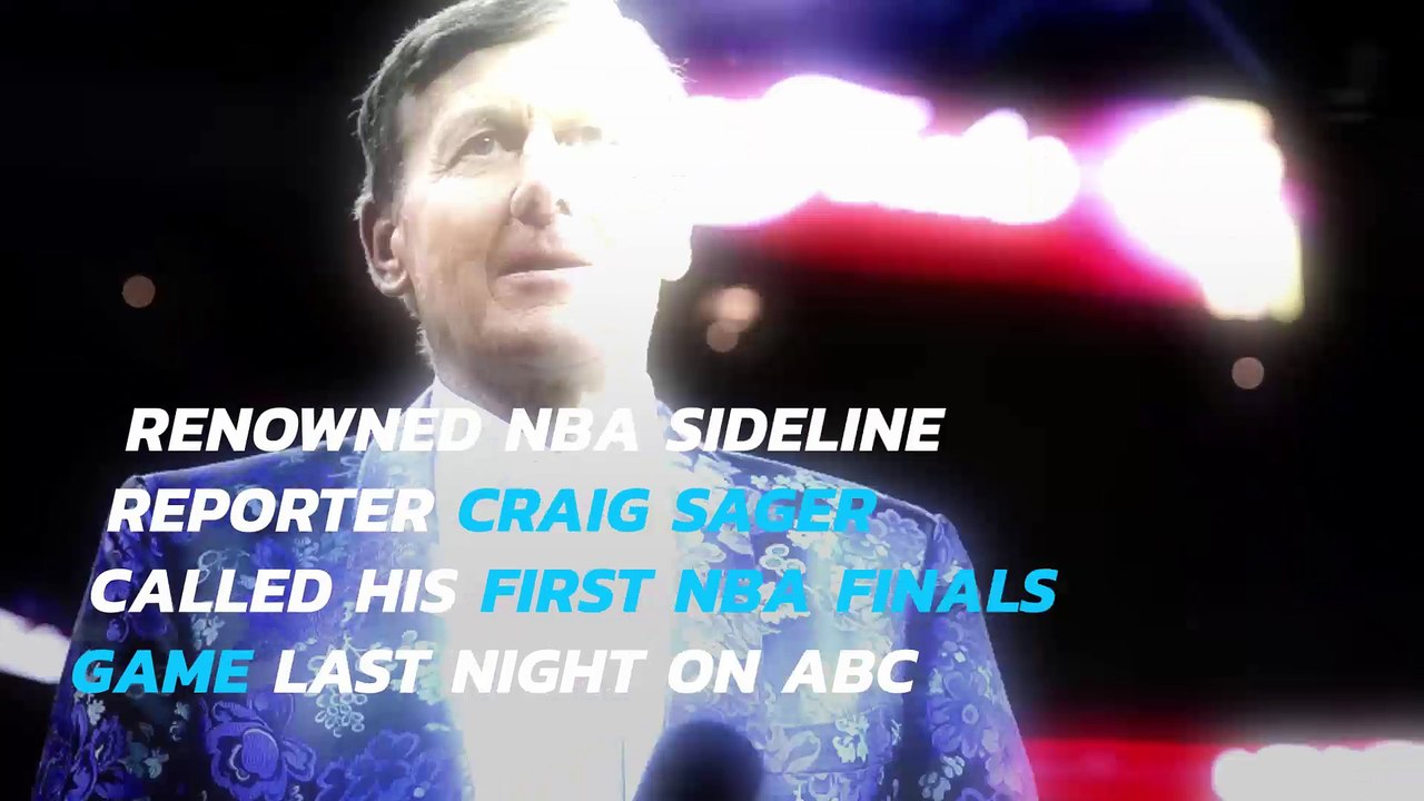 Craig Sager sports astonishingly colorful suit in NBA Finals debut
