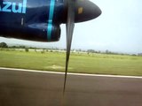 Pouso do AZUL 4320 ATR 72 600 PR ATK em SBDN   dia 23 01 2013