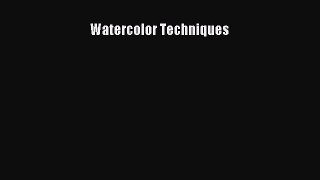 Download Watercolor Techniques PDF Online