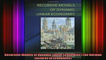 READ book  Recursive Models of Dynamic Linear Economies The Gorman Lectures in Economics Full Free
