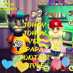 Johny Johny Yes Papa Nursery Rhymes & Kids Songs talking Tom singing Punjabi style