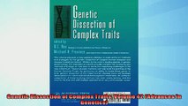 READ book  Genetic Dissection of Complex Traits Volume 42 Advances in Genetics  BOOK ONLINE
