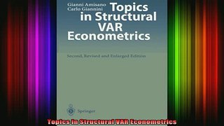 READ book  Topics in Structural VAR Econometrics Full Free