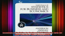 READ FREE FULL EBOOK DOWNLOAD  Essentials of Statistics for Business and Economics with CDROM Available Titles Full Ebook Online Free