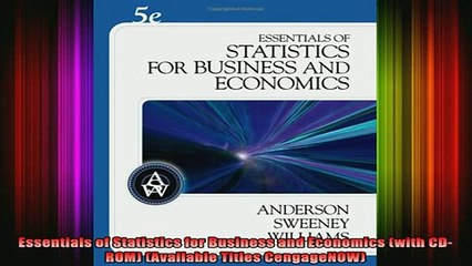 READ FREE FULL EBOOK DOWNLOAD  Essentials of Statistics for Business and Economics with CDROM Available Titles Full Ebook Online Free