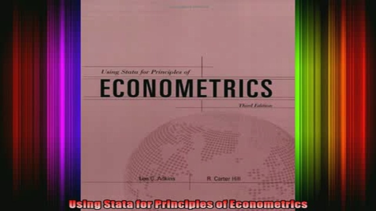 READ book  Using Stata for Principles of Econometrics Full Ebook Online Free