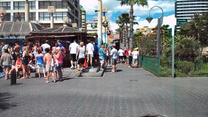benidorm  tiki bar  on the beach