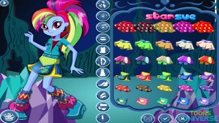  MLP Equestria Girls Legend of Everfree Rainbow Dash and Fluttershy New 2016 Dress Up Games Part 2