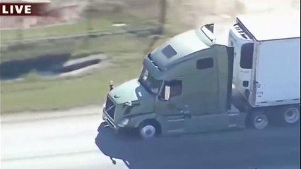 Un camion volé pris en chasse par la police aux Etats-Unis