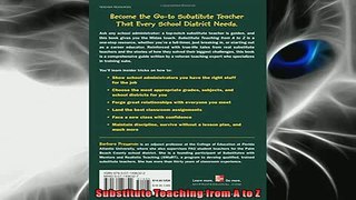 FREE DOWNLOAD  Substitute Teaching from A to Z READ ONLINE