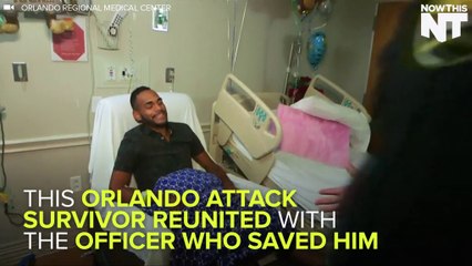 Officer Meets Orlando Attack Survivor He Saved