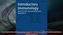 FREE DOWNLOAD  Introductory Immunology Basic Concepts for Interdisciplinary Applications READ ONLINE