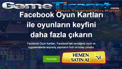 Facebook Oyunlarında Bakiye Nasıl Alınır, Nereden Facebook Gift Kart Yüklenir?