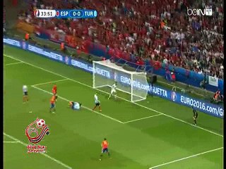 اهداف المباراة ( اسبانيا  3-0 تركيا) بطولة امم اوروبا 2016