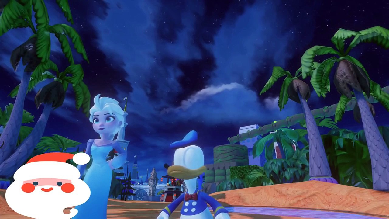 Frozen Disney Princess Elsa Mickey Mouse Playing w Donald Nursery Rhymes Songs for Children